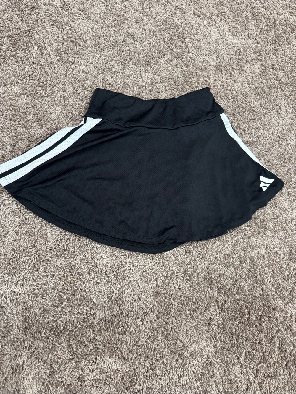 adidas Black Athletic Skirt with White Logo Accent